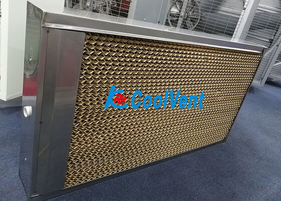 Greenhouse Evaporative Cooling Pads Yellow / Green Mixed Color Type 7090 5090 7060