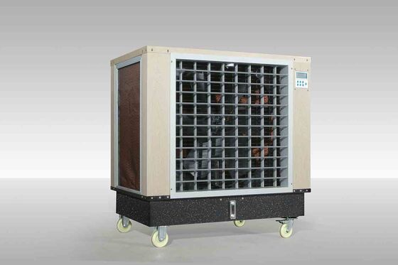 Coffee Shop Stainless Steel Air Cooler 85Kg Movale With Wheel Running
