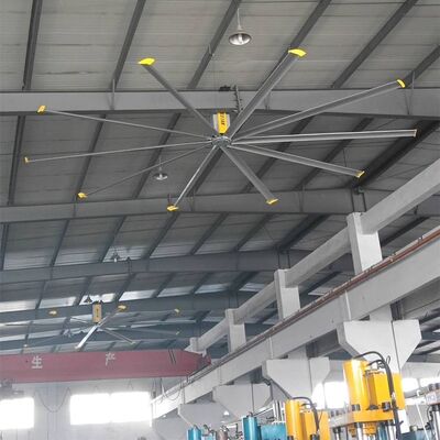 KCoolVent HVLS Industrial big ceiling fan for large space, 1.5kW Gearbox Motor, Aluminum alloy fan blades